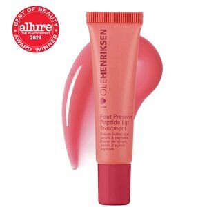 OLE HENRIKSEN FULL SIZE STRAWBERRY SORBET POUT PEPTIDE LIP TREATMENT LIPGLOSS